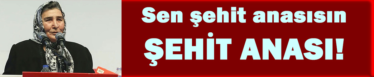 Sen şehit anasısın, şehit anası!