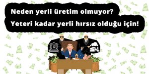 Neden yerli üretim olmuyor? Yeteri kadar hırsız olduğu için!